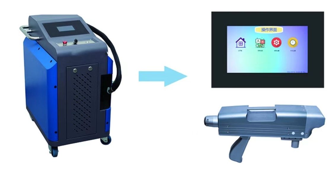 Máquina de limpeza de superfície do laser refrigerar de ar 200W 10m