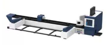 Máquina de corte pneumática dobro do tubo do laser do CNC do mandril 6500mm